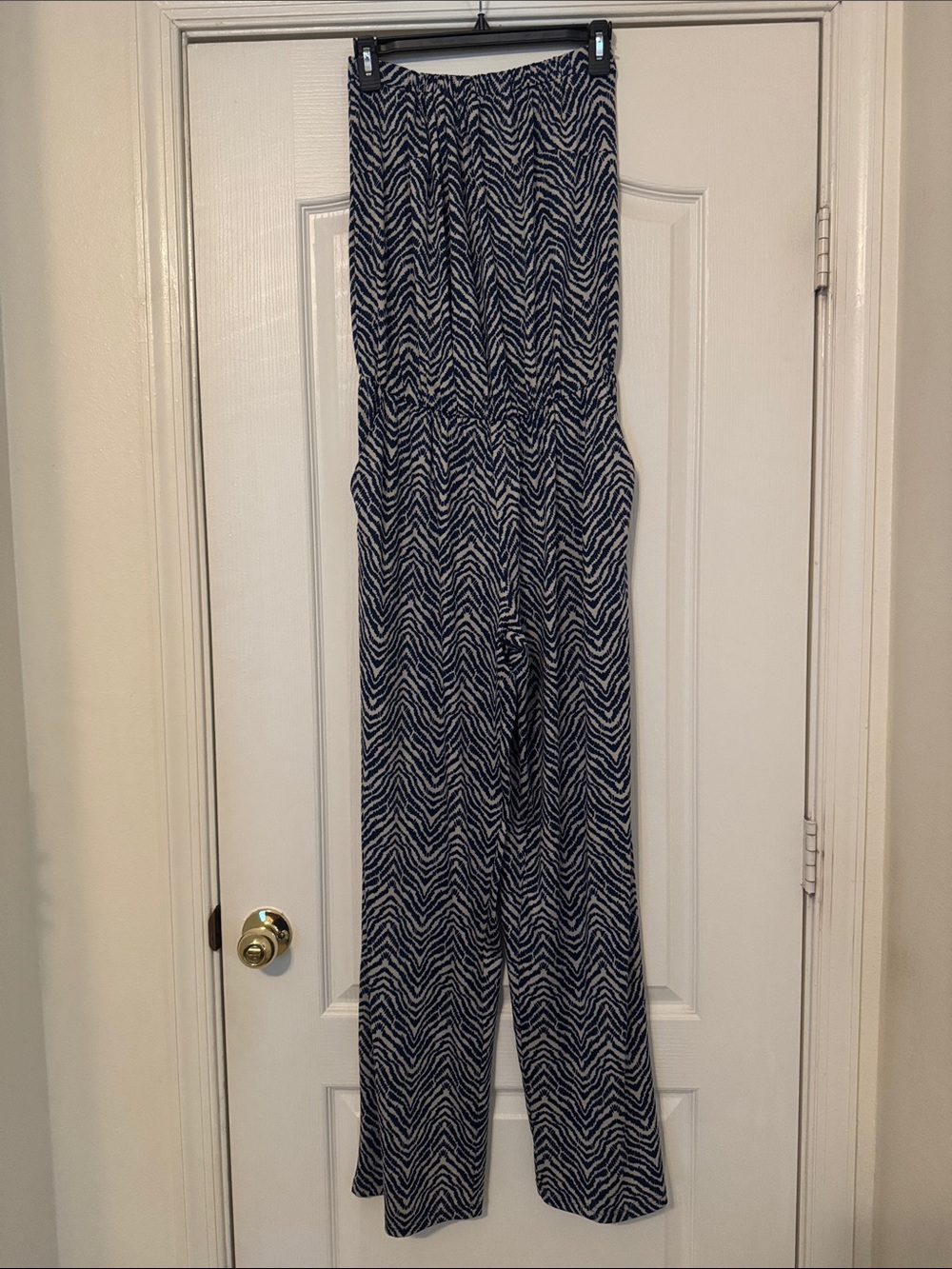 La mer luxe Chevron Strapless Jumpsuit